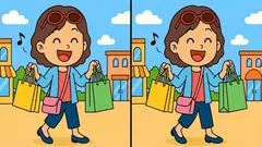 Tarkkaavaisuustesti: löydätkö 3 eroa ostoksia kantavan tytön kuvista 71 sekunnissa?